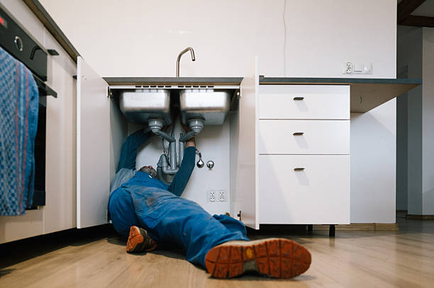 Professional Drain Cleaning technician working in Braintree, MA